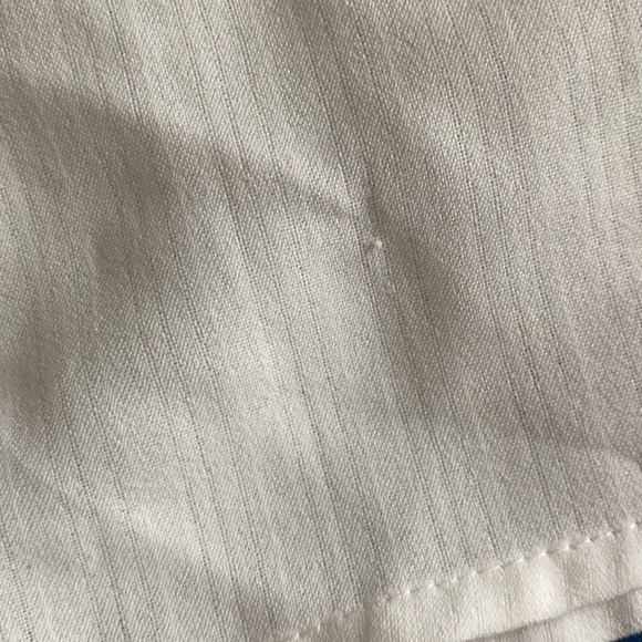 Cream Long Sleeve Blouse with V-neck embroidered Collar and cuffs - Picture 5 of 17